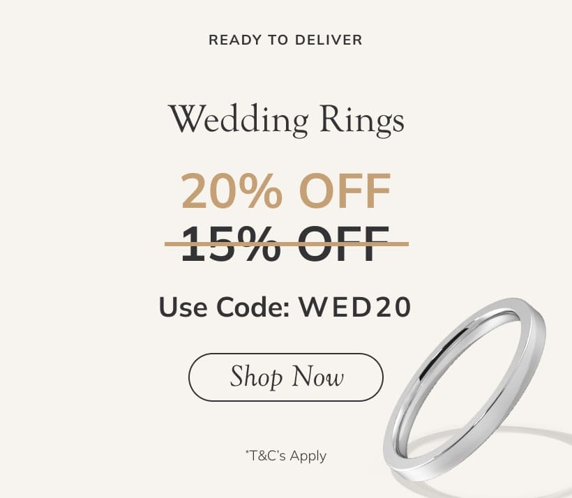 Wedding Rings 20% OFF